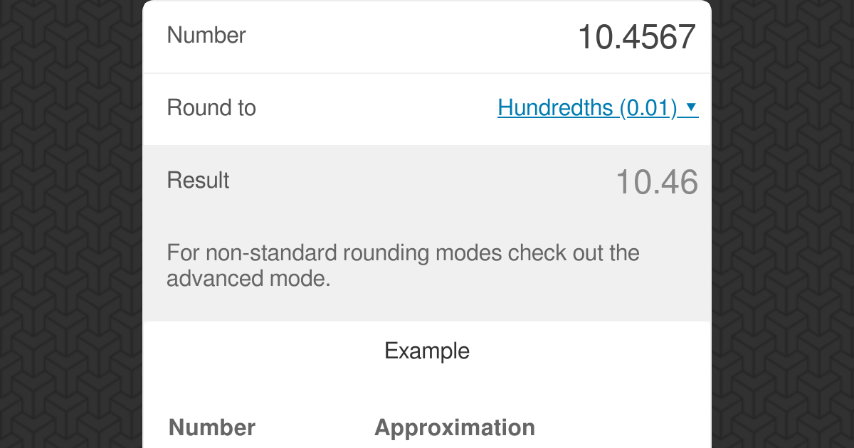 rounding numbers calculator