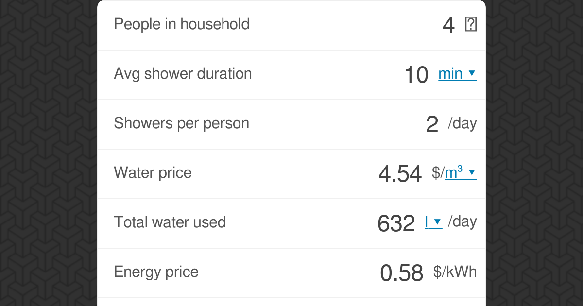 Shower Cost Omni