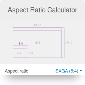 width aspect ratio calculator