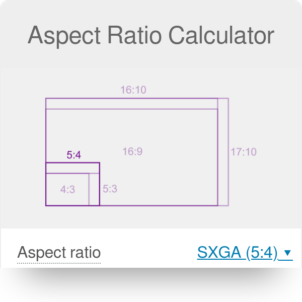 Easy Aspect Ratio Calculator