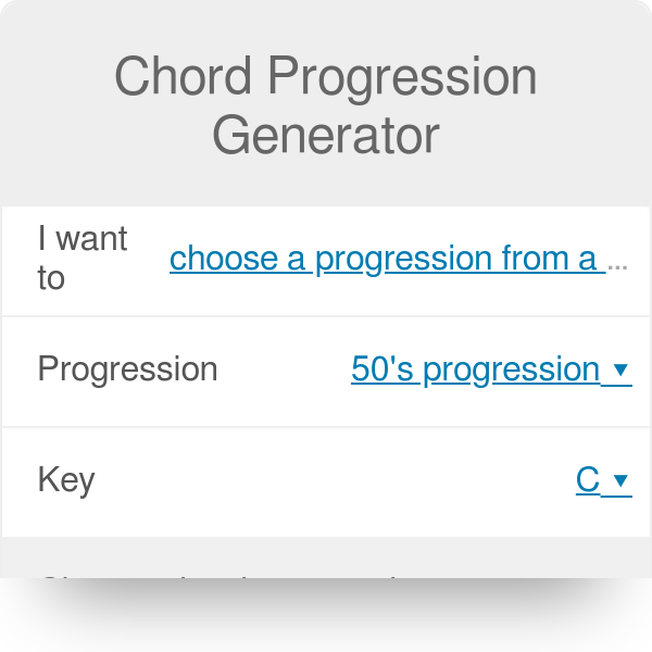 6 Really Good Free Random Chord Progression Generators