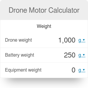 drone motor calculator other