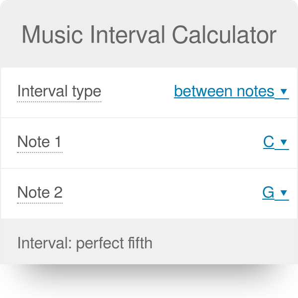 Music Interval Calculator