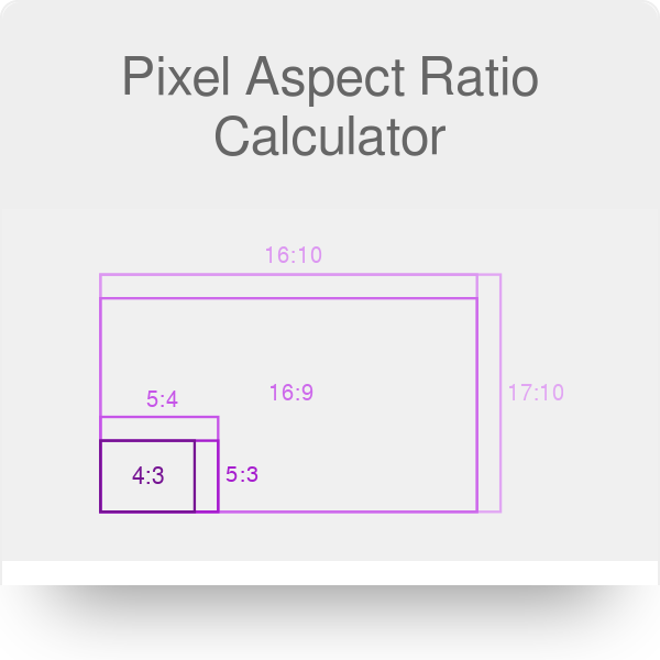 Decremento título mediodía Pixel Aspect Ratio Calculator