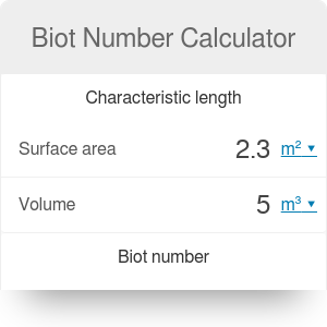 Biot Number Calculator