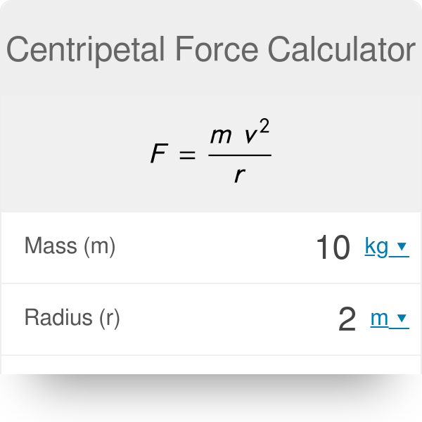 centripetal force formula