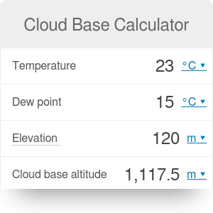 Cloud Base Calculator Omni