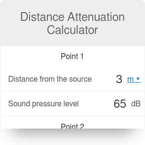 Distance Attenuation Calculator