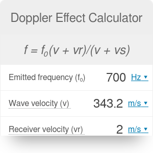 doppler effect calculation