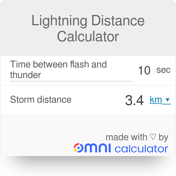 Top 98+ imagen counting lightning distance km
