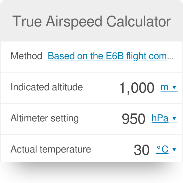 How To Calculate The Difference Between True Airspeed And Ground Speed ...