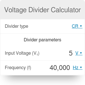 Voltage Divider Calculator