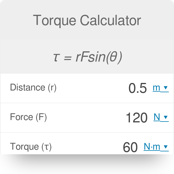 Torque Calculator