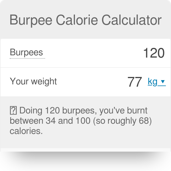 How Many Burpees For 500 Calories At Zelma Harvey Blog