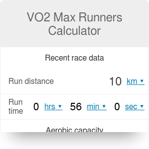 Vo2 Max Runners Calculator Vo2 Max Calculator Omni