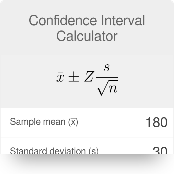 Confidence Interval Calculator Omni