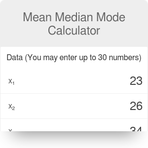Mean Median Mode Calculator - With Steps
