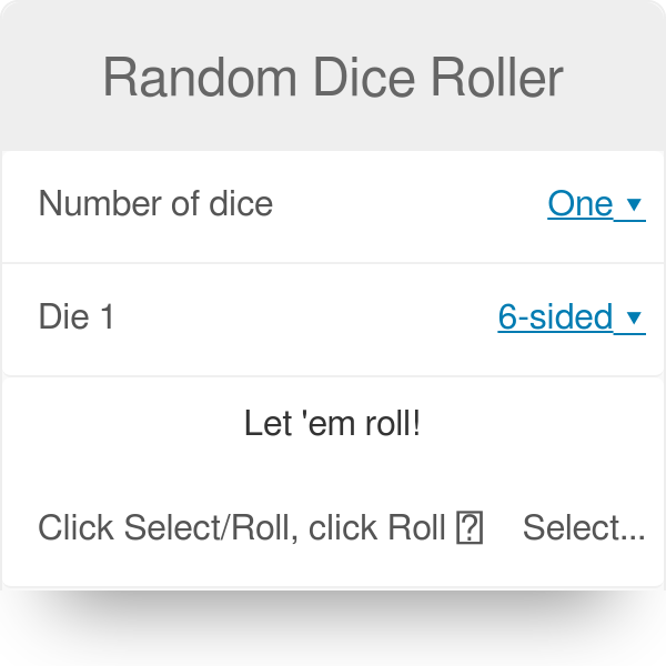 Dice Roller 🎲 - Random Dice Roll Generator